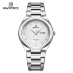NAVIFORCE NF8030 Stainless Steel Analog Watch For Men - White & Silver