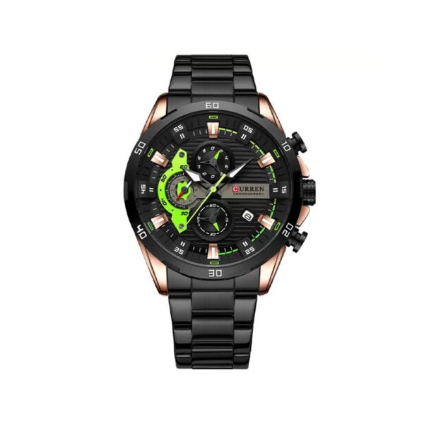 Curren 8402 Chronograph Men’s Watch-Rose Black