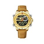 Naviforce 9208 L Quartz Men’s Watch–Golden