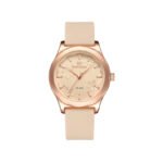 Naviforce Wristwatch Silicone Rubber Bracelet Casual for Women (NF5051)-Rose Gold