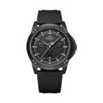 Naviforce 8031 Luxury Waterproof Silicon Strap Men’s Watch–Black & White