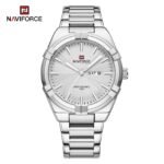 NAVIFORCE NF9218 Silver Stainless Steel Analog Watch For Men - Silver