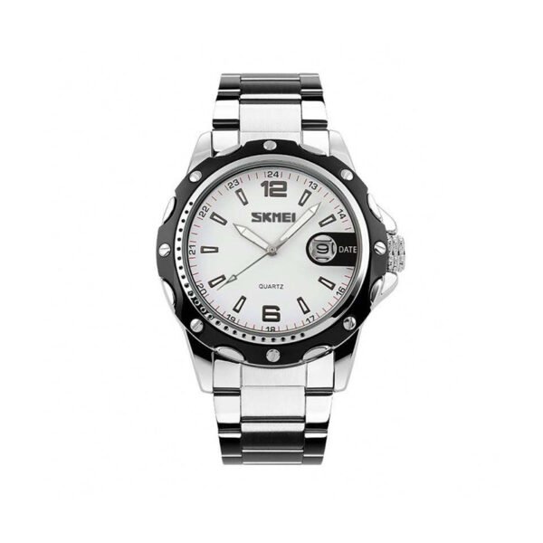 Skmei 0992 Quartz Analog Watch for Men- Silver