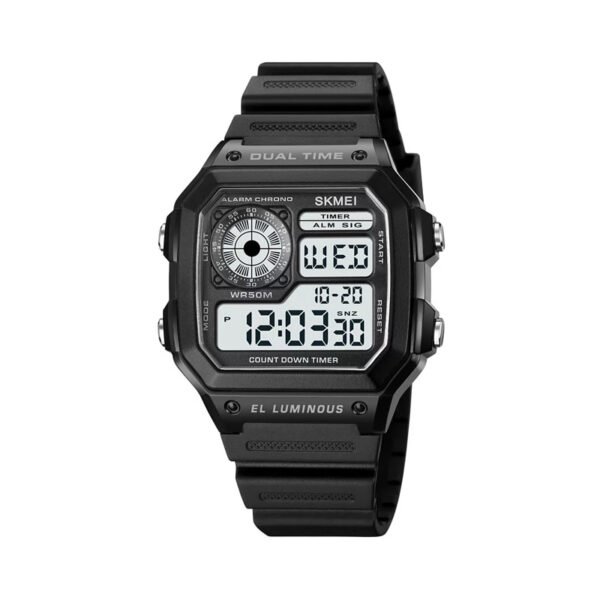 Skmei 1998 Multifunctional Sports Men’s Watch - Black