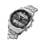 Skmei Multifunctional LED Digital Men’s Watch (2049)–Silver Black - Image 2