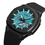 Skmei 2091 Multifunctional Electronic Display Sports Men’s Watch-Black & Blue - Image 2