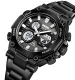 SKMEI 2210 Black Dial Watch for Men - Black - Image 2