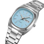 Skmei 2420 Multifunctional Quartz Watch for Men-Silver & Blue - Image 2