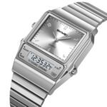 SKMEI 2632 Analog Digital Watch for Men - Silver - Image 2