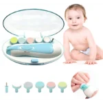 Baby Nail Trimmer, Electric Nail Trimmer for Newborns Safe and Gentle Baby Nail Care Blou Colour - Image 2