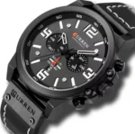 CURREN 8314 Belt Quartz Watch for Men – Black - Image 2