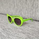 Girls Boy Cute Anti UV Eyeglasses Glasses Toddler Baby Cat Sunglasses for Kids Children Green Colour - Image 2