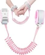 Baby Anti Lost Wrist Band Safety Harness Strap With Lock & Key High Security Wrist For Travelling Pink Colour
