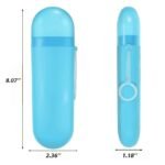 Portable Toothbrush Holder Toothbrush Cover Storage, Portable Dust-Proof Toothbrush Cases Toothbrushes Holder for Daily and Travel Blue Colour - Image 3