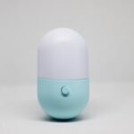 Led Mini Night Light Switch Plug-In Led Light Eye Protection Night Light Lamp Use For Bedside Baby Feeding Living Room Sky Blue Colour - Image 2