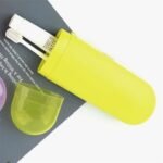 Portable Toothbrush Holder Toothbrush Cover Storage, Portable Dust-Proof Toothbrush Cases Toothbrushes Holder for Daily and Travel Yellow Colour - Image 3