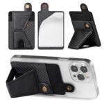 Holder with Stand Smart Phones or Cases PU Phone Wallet Black Colour