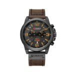 Curren 8314 Analog Classic Chronograph Watch for Men-Chocolate