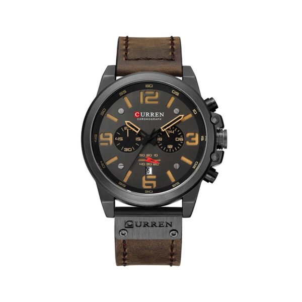 Curren 8314 Analog Classic Chronograph Watch for Men-Chocolate