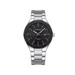 Curren 8477 Stainless Steel Analog Quartz Watch for Men -Silver Black