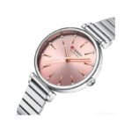 Curren 9081 Stainless Steel Analog Women’s Watch -Silver Pink - Image 2