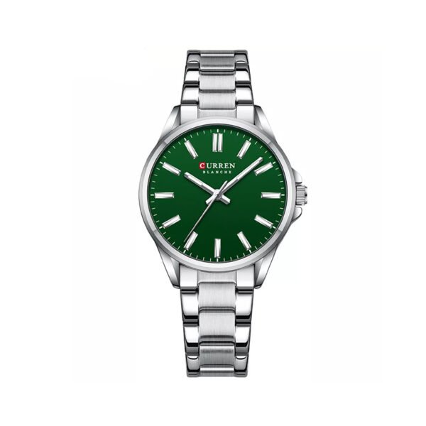 Curren 9090 High Quality Women’s Watch - Silver & Green