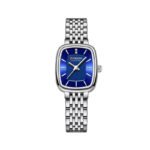 CURREN 9093 Analog Luxury Square Classic Women’s Watch -Silver Blue