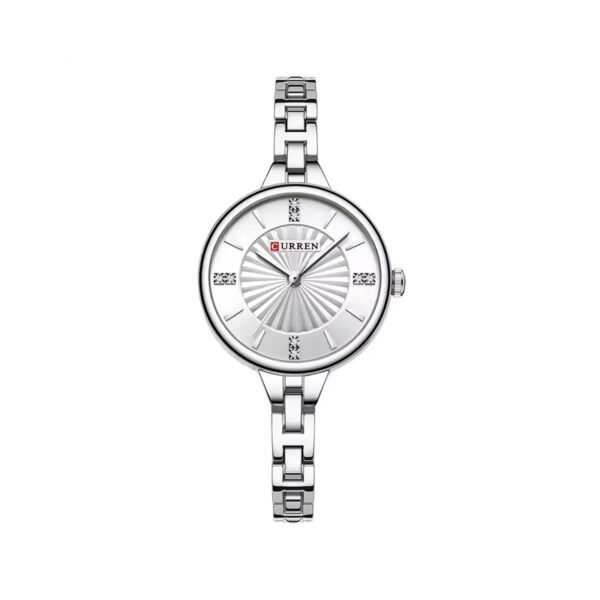 Curren 9097 Analog Women’s Watch – Silver