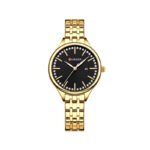 CURREN 9099 Small Dial Simple Stainless Steel Ladies Watch-Gold Black