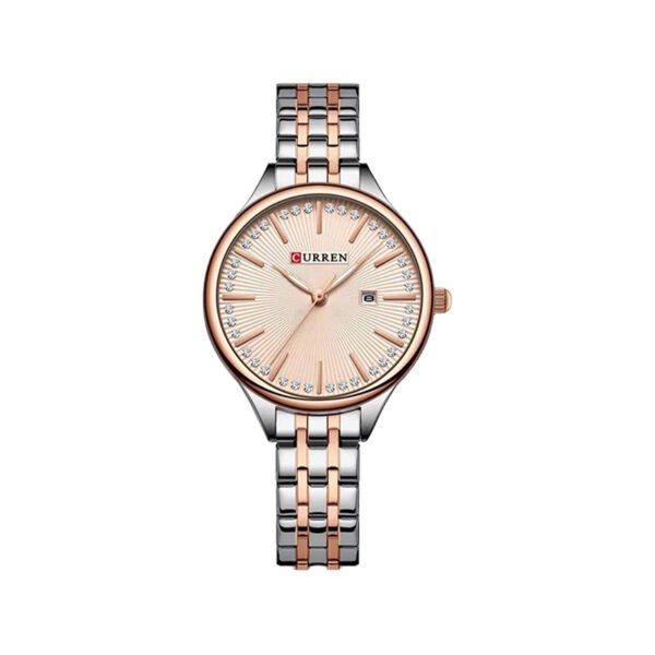 CURREN 9099 Small Dial Simple Stainless Steel Ladies Watch - Rose Gold