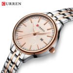 CURREN 9099 Small Dial Simple Stainless Steel Ladies Watch - Rose Gold - Image 2
