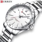 Curren 8452 Luxury Stainless Steel Men’s Watch – Silver - Image 2