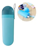 Portable Toothbrush Holder Toothbrush Cover Storage, Portable Dust-Proof Toothbrush Cases Toothbrushes Holder for Daily and Travel Blue Colour - Image 4