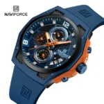 NAVIFORCE NF8051 Chronograph Sports Men’s Watch- Blue - Image 2