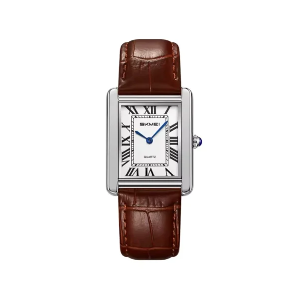 SKMEI 2687 Men’s Leather Strap Quartz Watch - Brown