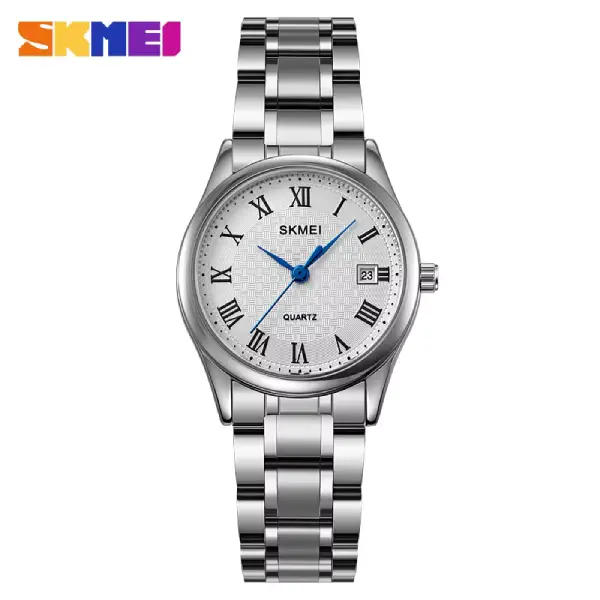 SKMEI 2178 Luxury Quartz Women Analog Watch- Silver