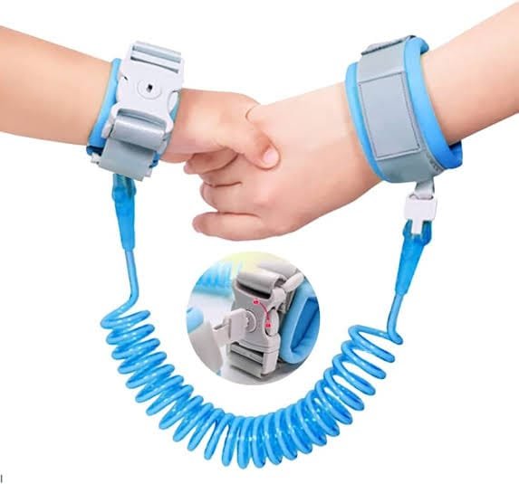 Baby Child Anti Lost Safety Wrist Link Harness Strap Rope Leash Walking Hand Belt Blue Colour