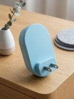 Led Mini Night Light Switch Plug-In Led Light Eye Protection Night Light Lamp Use For Bedside Baby Feeding Living Room Sky Blue Colour - Image 3