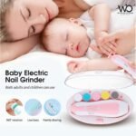 Baby Nail Trimmer, Electric Nail Trimmer for Newborns Safe and Gentle Baby Nail Care Pink Colour - Image 3