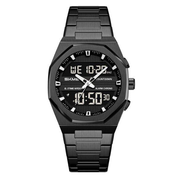 SKMEI 2624 Analog Digital Quartz Watch For Men-Black