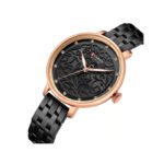 CURREN 9046BLK Black Analog Wrist Watch For Women’s - Image 2