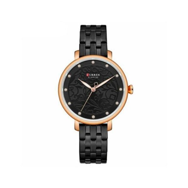 CURREN 9046BLK Black Analog Wrist Watch For Women’s