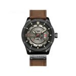 Curren 8301 Casual Sports Stainless Steel Men’s Watch- Brown
