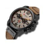CURREN-8314 Analog Chronograph Men’s Sport Watch-Brown - Image 2