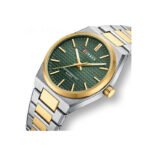Curren 8439 Luxury Stainless Steel Men's Watch–Silver Gold & Green - Image 2