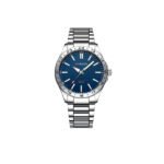 Curren 8452 Luxury Stainless Steel Men’s Watch – Silver & Blue