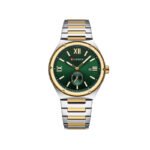 Curren 8471 Luxury Stainless Steel Quartz Watch for Men - Silver Green