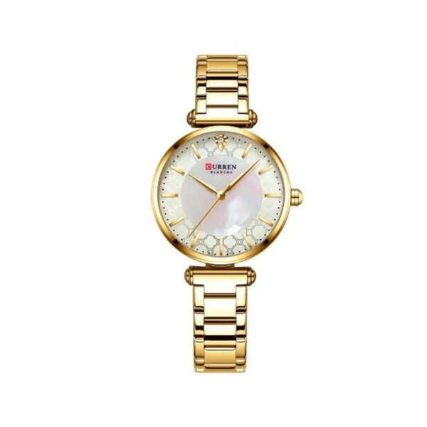 Curren 9072L Analog Wrist Watch For Women’s Watch – Gold