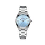 Curren 9095 Stainless Steel Classic Quartz Women’s Watch- Light Blue