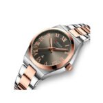 CURREN 9095 Analog Stainless Steel Wrist Watch For Womens -Ash & Rose Gold - Image 2